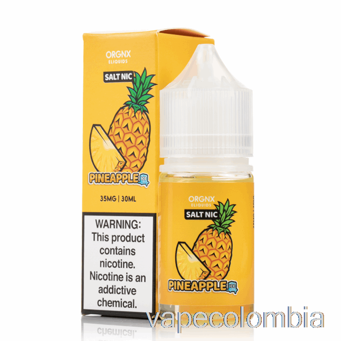 Vape Recargable Sales Heladas De Piña - E-líquido Orgnx - 30ml 35mg